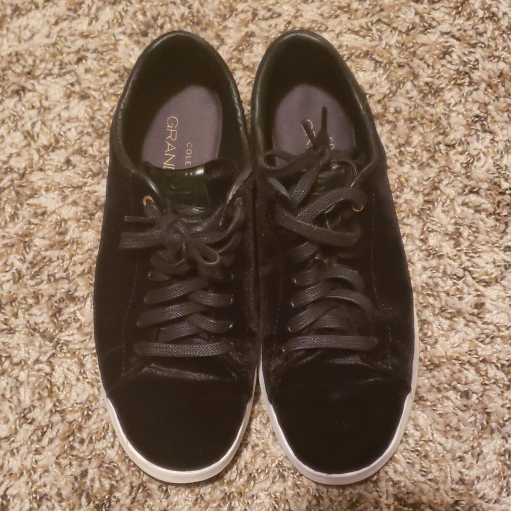 Black Velvet Cole Hann Sneakers
